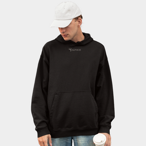 Spike Men Black Hoodie