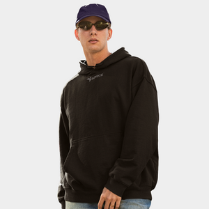 Spike Men Black Hoodie