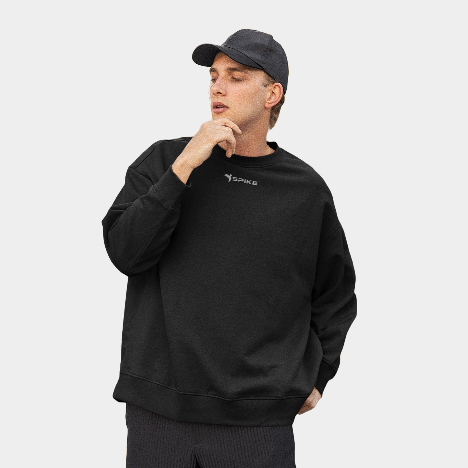 Spike Men s Cotton Crew Neck Sweatshirt