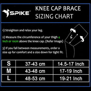 Spike Knee Cap Support for Men and Women (Black) - Spike